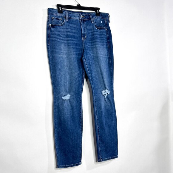 Old Navy High Rise Power Slim Straight Secret Slim Pockets Jeans Size 14 - Picture 2 of 12